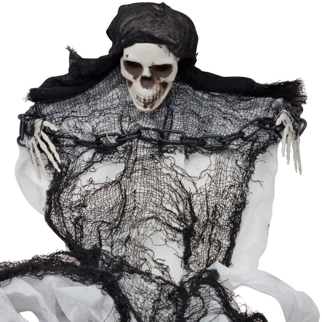 Halloween Decorations With Skeletons - 2x Chain SKELETON Horror Haunted Pirate Hanging Skull Decoration Prop Festive & Franchise - Tophatter Daily Deals
