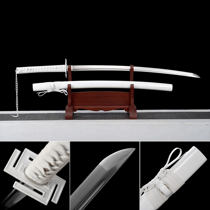Hand Forged Anime Bleach Ichigo Bankai Sword Tensa Zangetsu Hand Polished Spring Steel - Tophatter Daily Deals