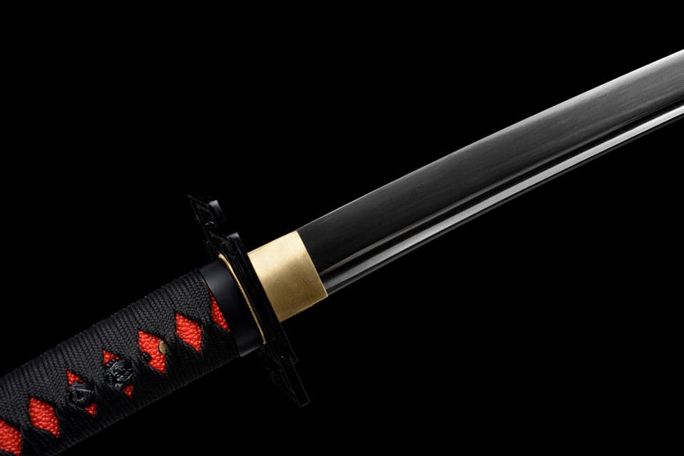 Hand Forged Anime Bleach Ichigo Bankai Sword Tensa Zangetsu Hand Polished Spring Steel Black Blade - Tophatter Daily Deals
