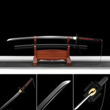 Hand Forged Anime Bleach Ichigo Bankai Sword Tensa Zangetsu Hand Polished Spring Steel Black Blade - Tophatter Daily Deals