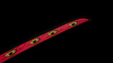 Hand Forged Anime Katana Demon Slayer Kokushibo 1045 Carbon steel Red Blade - Tophatter Daily Deals