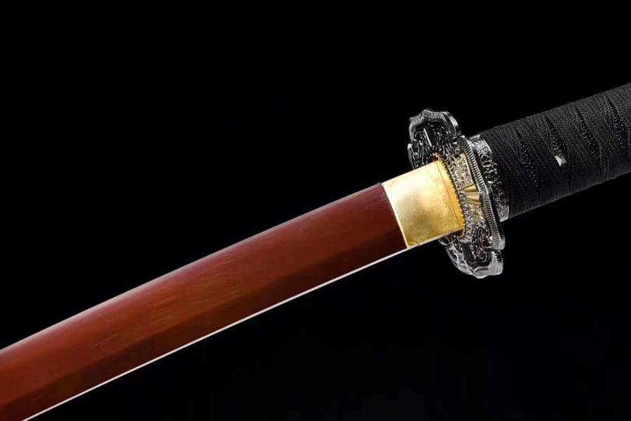 Hand Forged Anime Katana Dragon Blade - Upgraded version Undead Cut with Red Blade - Tophatter Daily Deals
