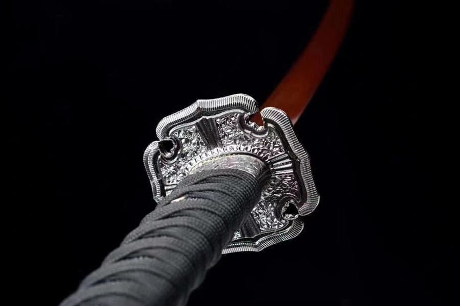 Hand Forged Anime Katana Dragon Blade - Upgraded version Undead Cut with Red Blade - Tophatter Daily Deals