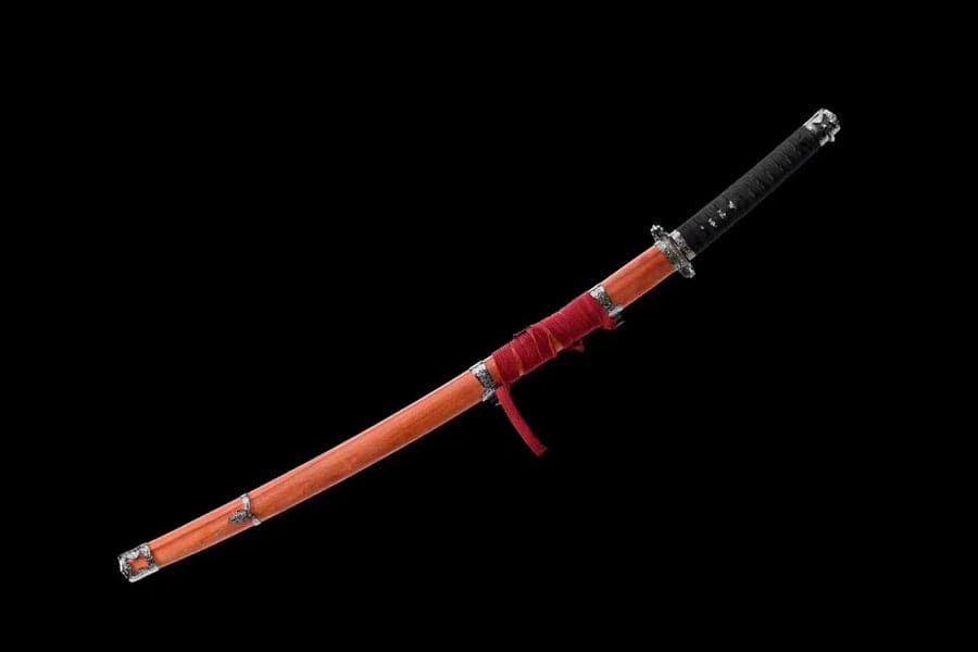 Hand Forged Anime Katana Dragon Blade - Upgraded version Undead Cut with Red Blade - Tophatter Daily Deals