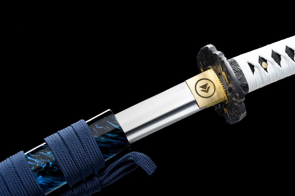 Hand Forged Anime Katana Ghost of Tsushima 9260 Spring Steel Reproduction - Tophatter Daily Deals