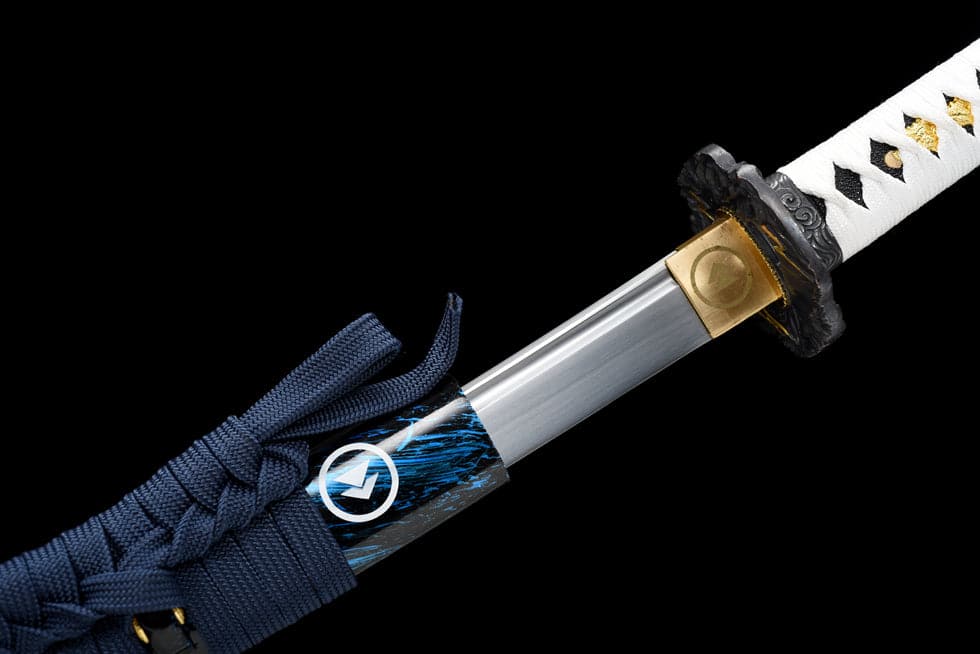 Hand Forged Anime Katana Ghost of Tsushima 9260 Spring Steel Reproduction - Tophatter Daily Deals