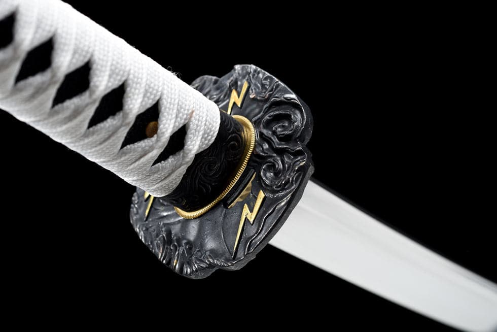 Hand Forged Anime Katana Ghost of Tsushima 9260 Spring Steel Reproduction - Tophatter Daily Deals