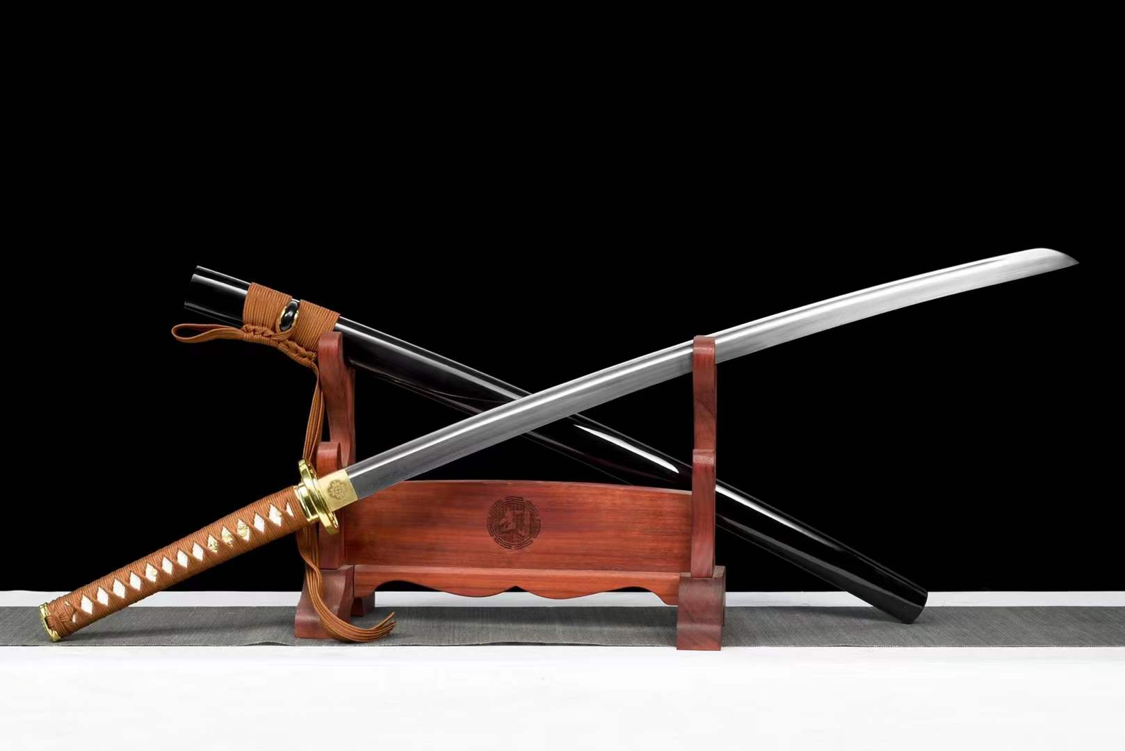 Hand Forged Anime Katana Himura Kenshin Reverse Blade Edition Pattern Steel - Tophatter Daily Deals