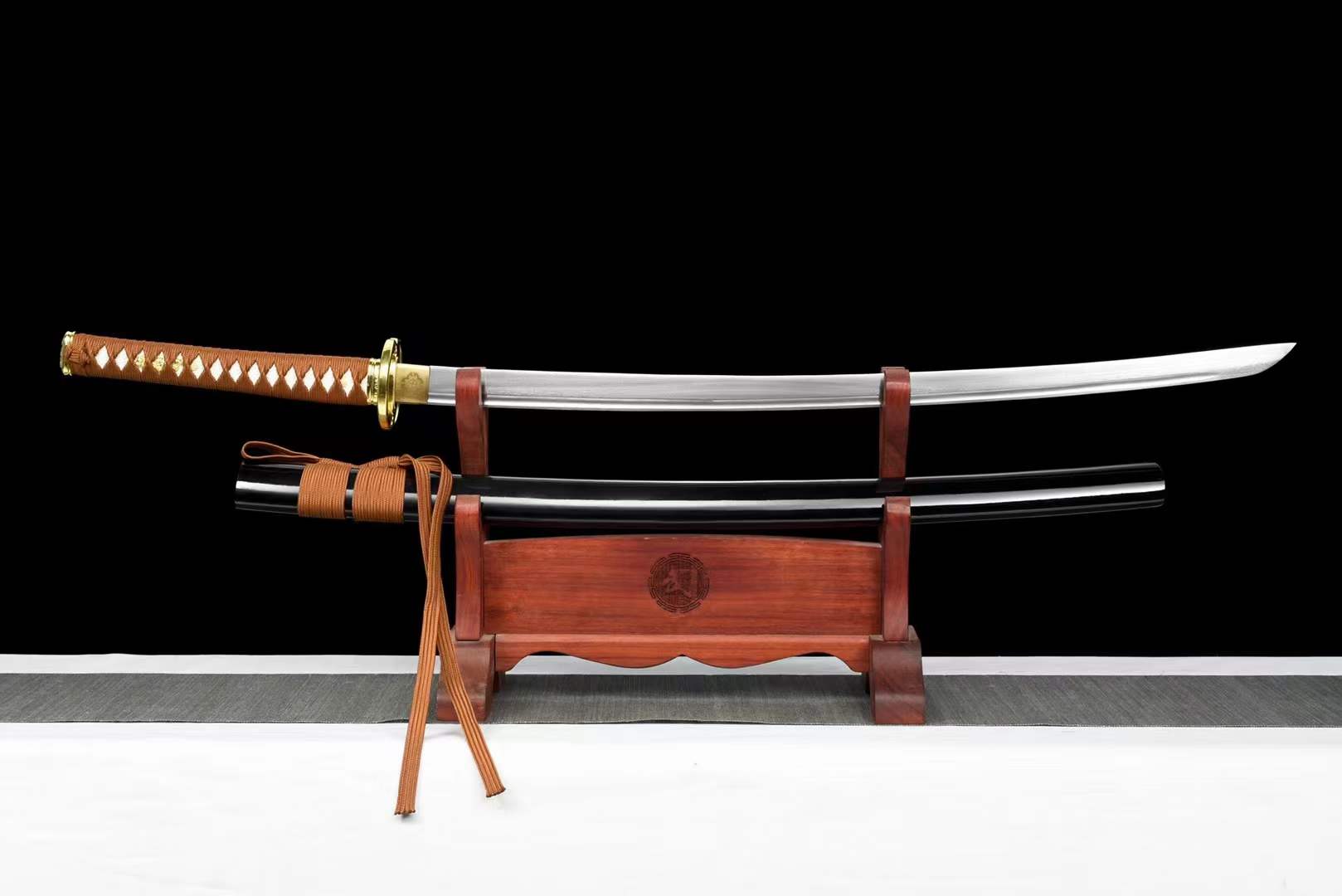 Hand Forged Anime Katana Himura Kenshin Reverse Blade Edition Pattern Steel - Tophatter Daily Deals