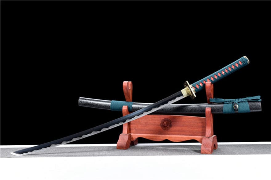 Hand Forged Anime Katana One Piece Denjiro High Speed Steels Hand sharpening of blades - Tophatter Daily Deals