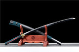 Hand Forged Anime Katana One Piece Denjiro High Speed Steels Hand sharpening of blades - Tophatter Daily Deals