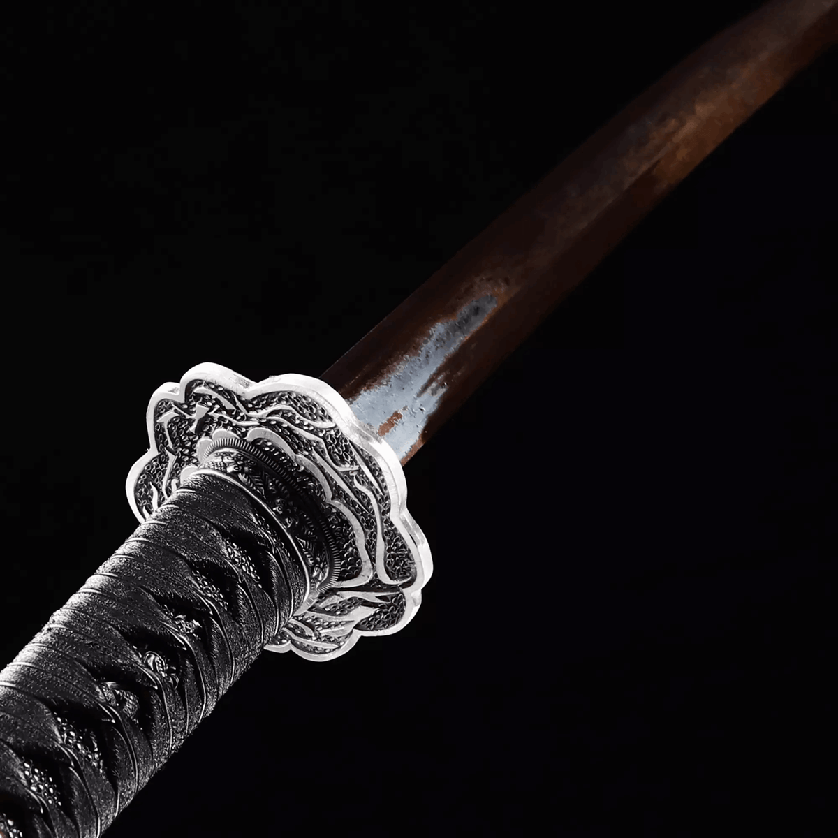 Hand Forged Anime Katana Sekiro: Shadows Die Twice Undead Cut High Manganese Steel Red Blade - Tophatter Daily Deals
