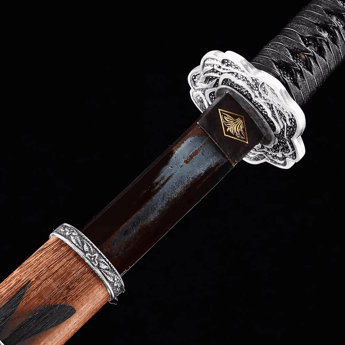 Hand Forged Anime Katana Sekiro: Shadows Die Twice Undead Cut High Manganese Steel Red Blade - Tophatter Daily Deals