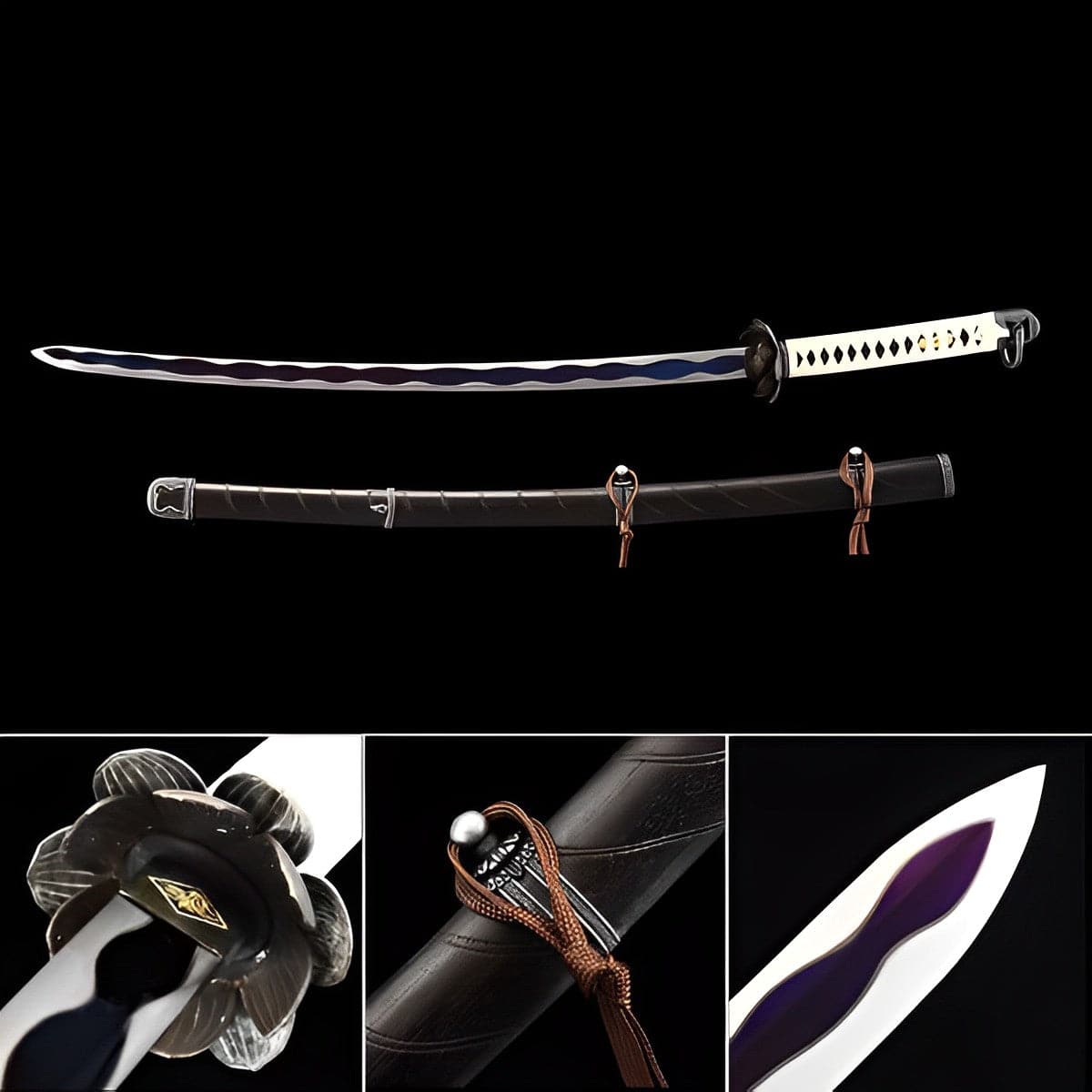 Hand Forged Anime Katana Undead Cut（Open Door） - Tophatter Daily Deals