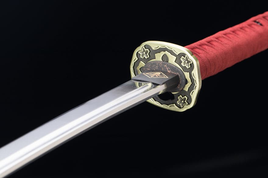 Hand Forged Anime Katana Undead Cut（Thunderbolt）Charcoal quenching - Tophatter Daily Deals
