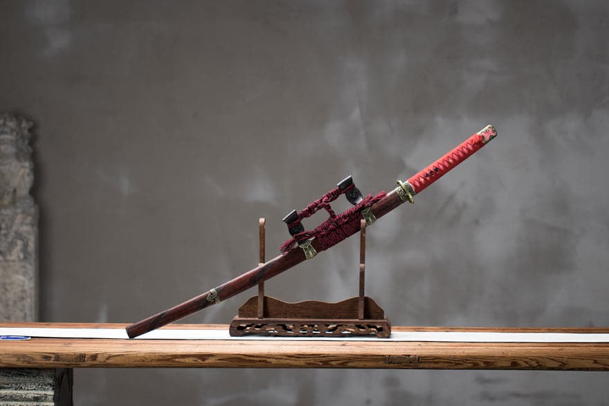 Hand Forged Anime Katana Undead Cut（Thunderbolt）Charcoal quenching - Tophatter Daily Deals