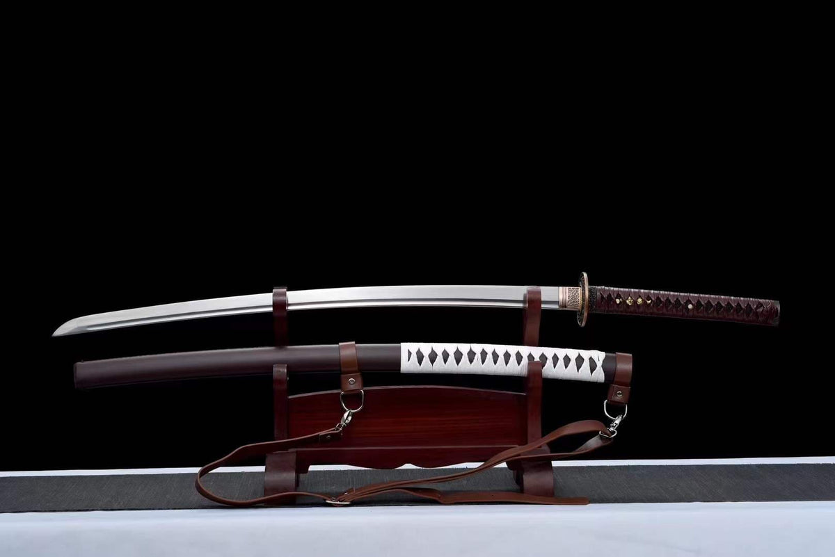 Hand Forged Anime Katana Walking Dead Mirror polishing - Tophatter Daily Deals