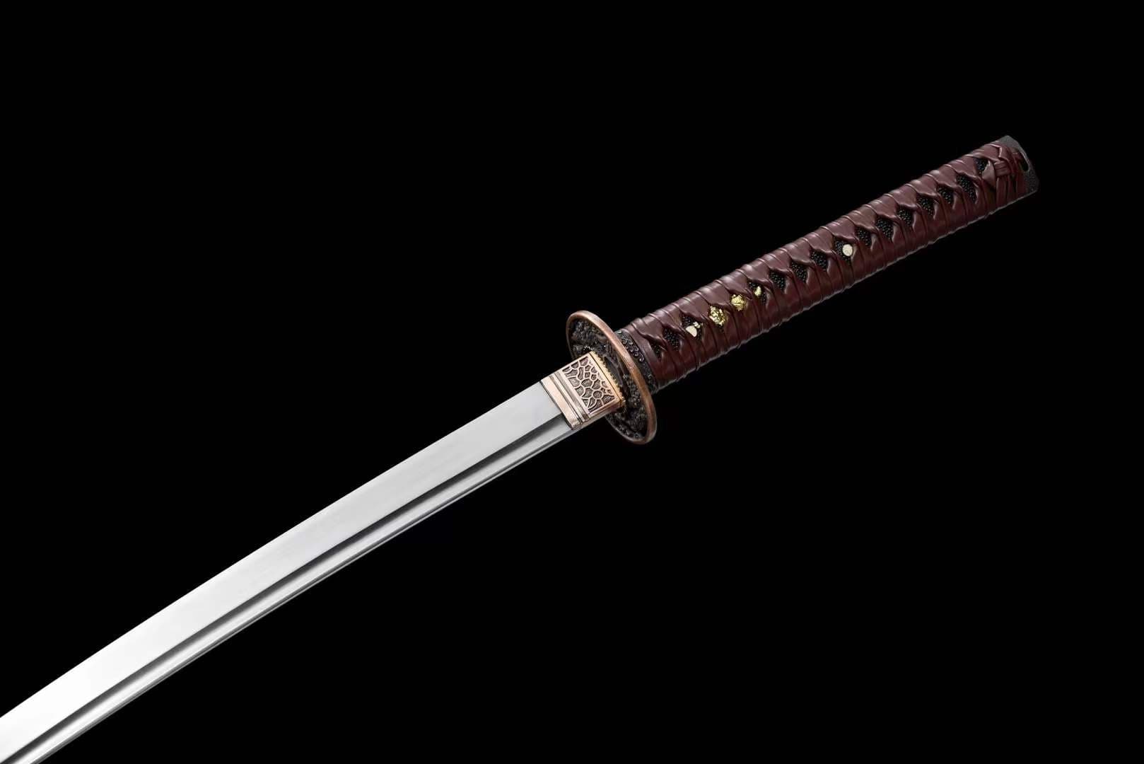 Hand Forged Anime Katana Walking Dead Mirror polishing - Tophatter Daily Deals