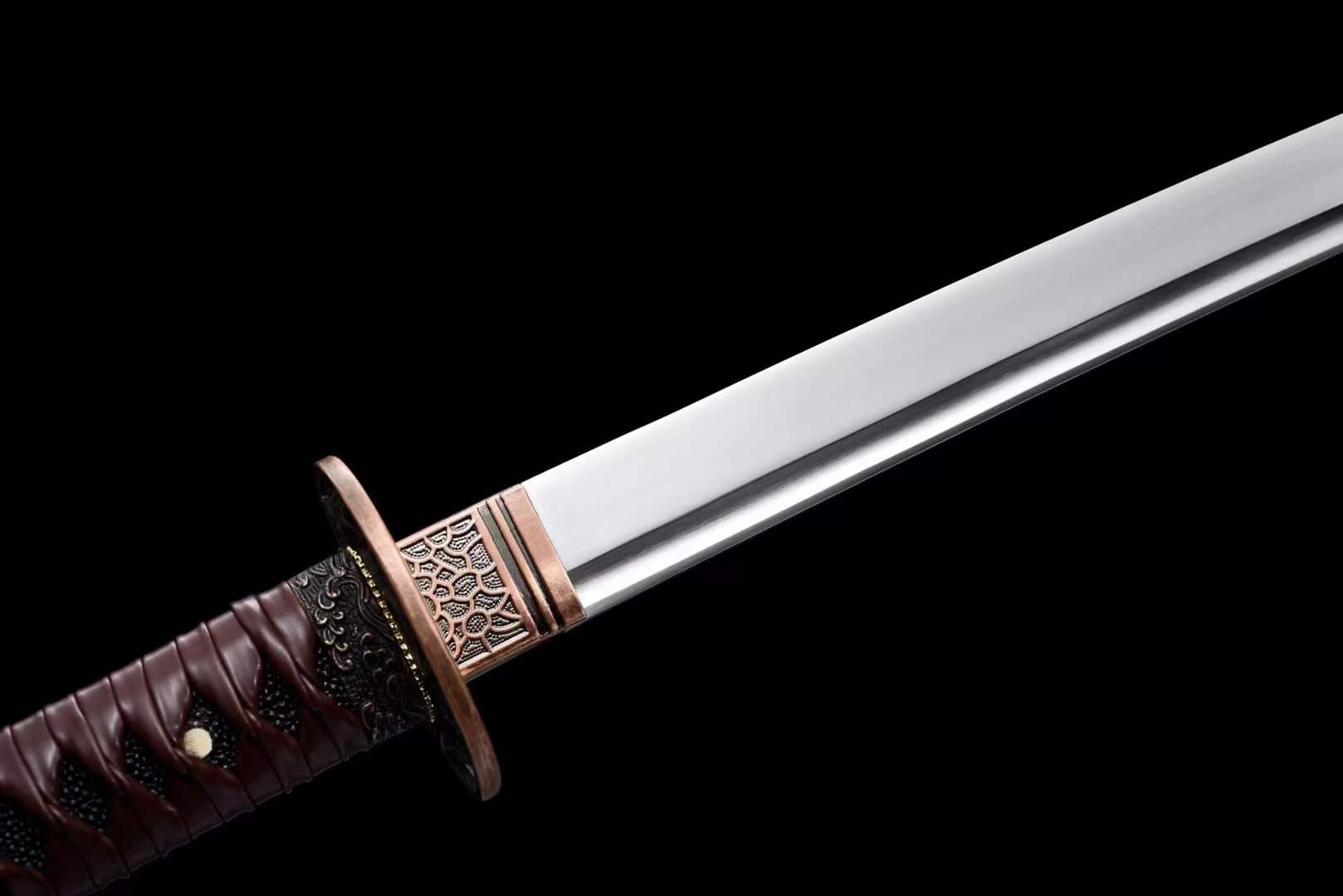 Hand Forged Anime Katana Walking Dead Mirror polishing - Tophatter Daily Deals