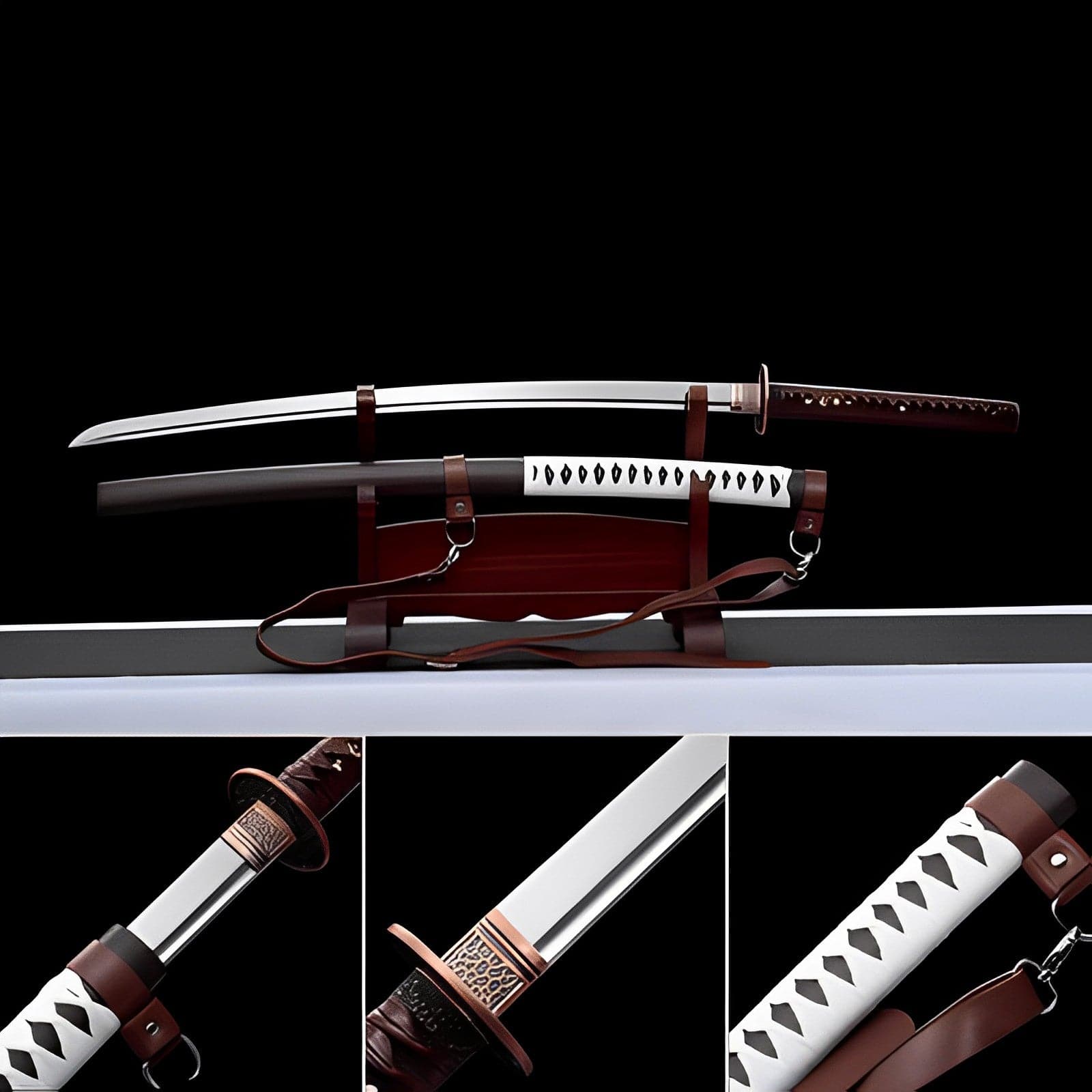 Hand Forged Anime Katana Walking Dead Mirror polishing - Tophatter Daily Deals
