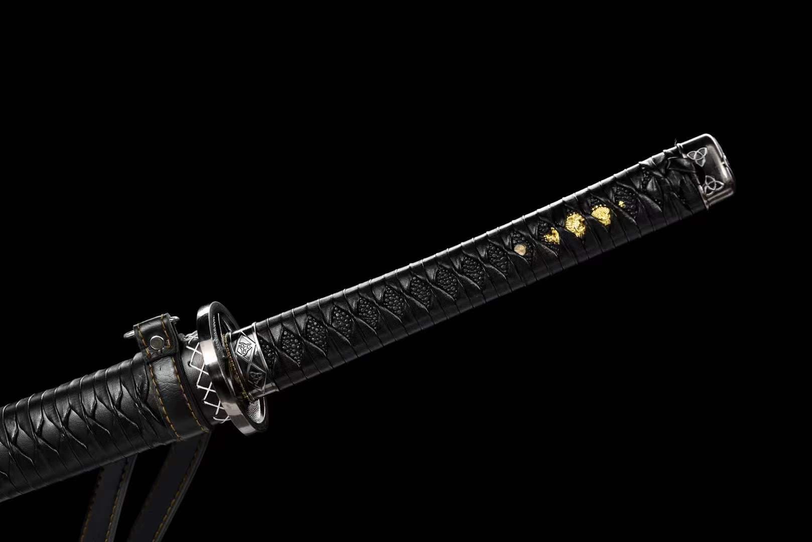 Hand Forged Anime Katana Walking Dead Mirror polishing - Tophatter Daily Deals