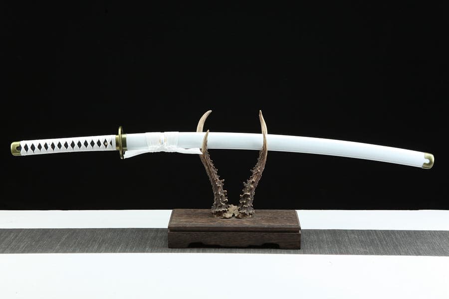 Hand Forged Anime One Piece Roronoa Zoro's Wado Ichimonji Sword 1045 High Carbon Steel Clay Tempered - Tophatter Daily Deals