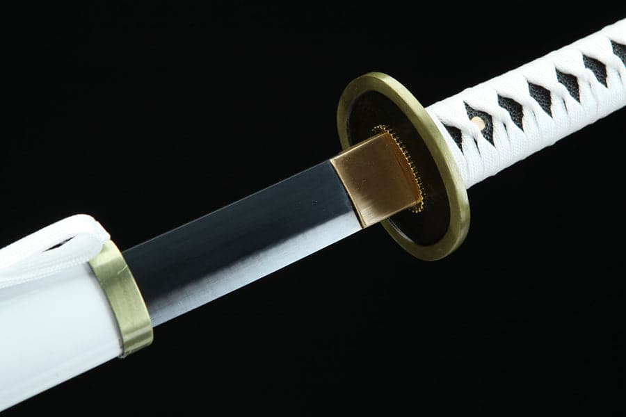 Hand Forged Anime One Piece Roronoa Zoro's Wado Ichimonji Sword 1045 High Carbon Steel Clay Tempered - Tophatter Daily Deals
