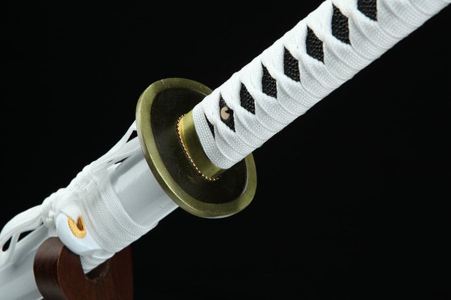 Hand Forged Anime One Piece Roronoa Zoro's Wado Ichimonji Sword 1045 High Carbon Steel Clay Tempered - Tophatter Daily Deals