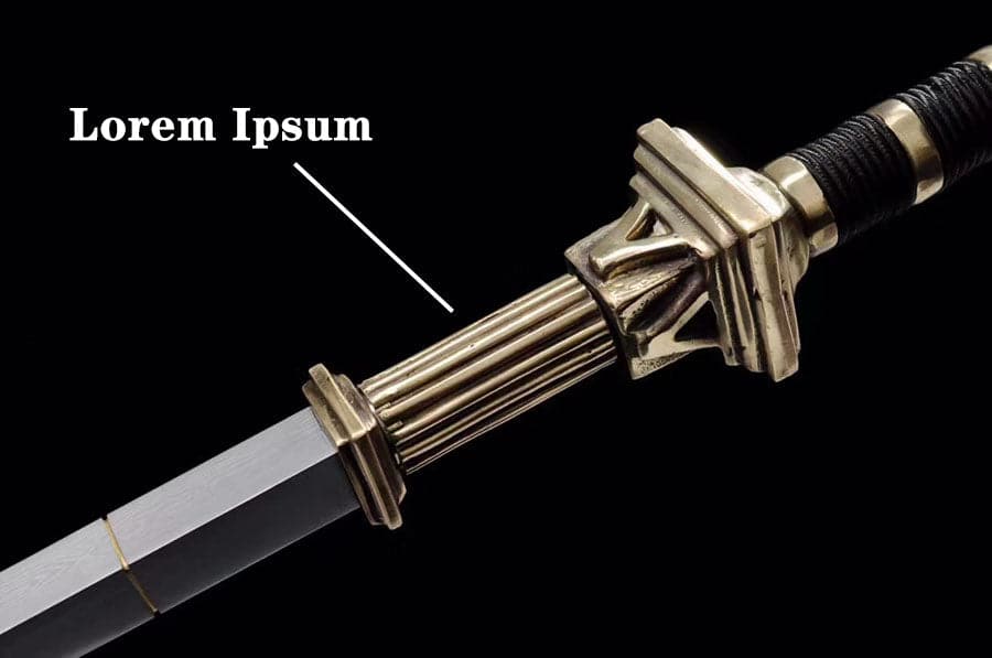 Hand Forged Detective Dee Sword breaker Pattern Steel Baked Blue - Tophatter Daily Deals