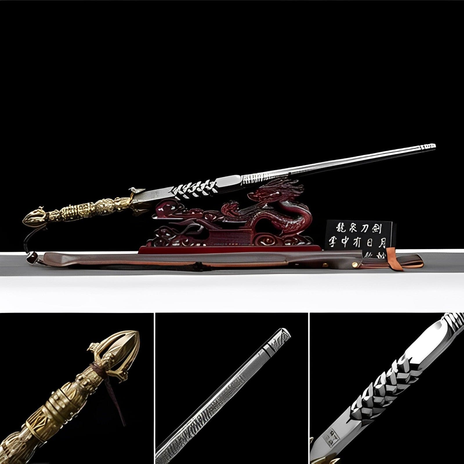 Hand Forged Dragon Scale Sword breaker 609 Pattern Steel - Tophatter Daily Deals