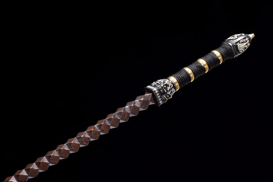 Hand Forged Gold Steel Sword breaker Damascus Steel - Tophatter Daily Deals