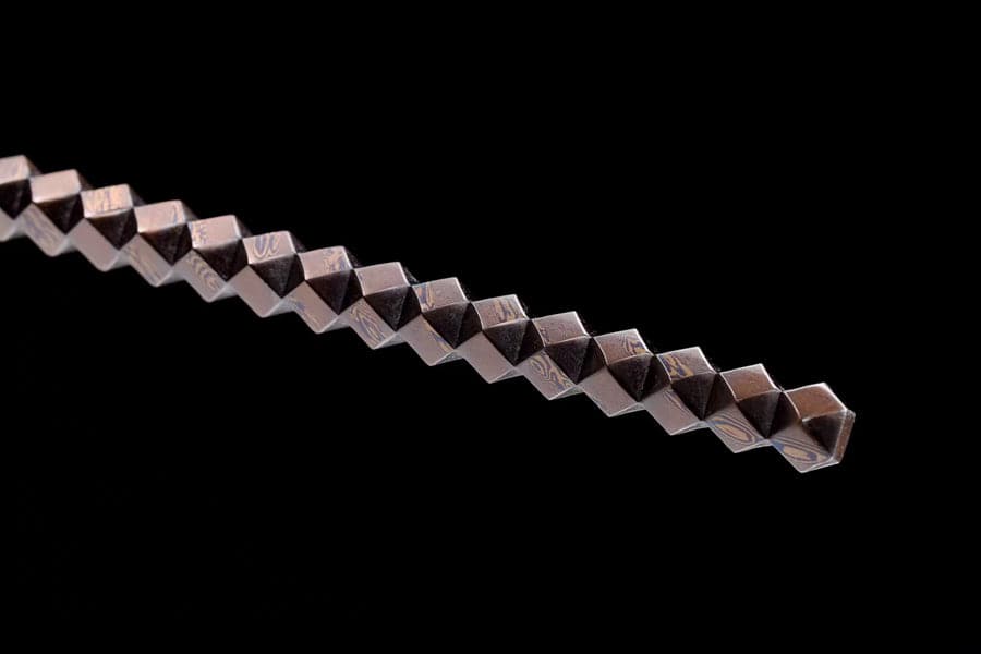 Hand Forged Gold Steel Sword breaker Damascus Steel - Tophatter Daily Deals
