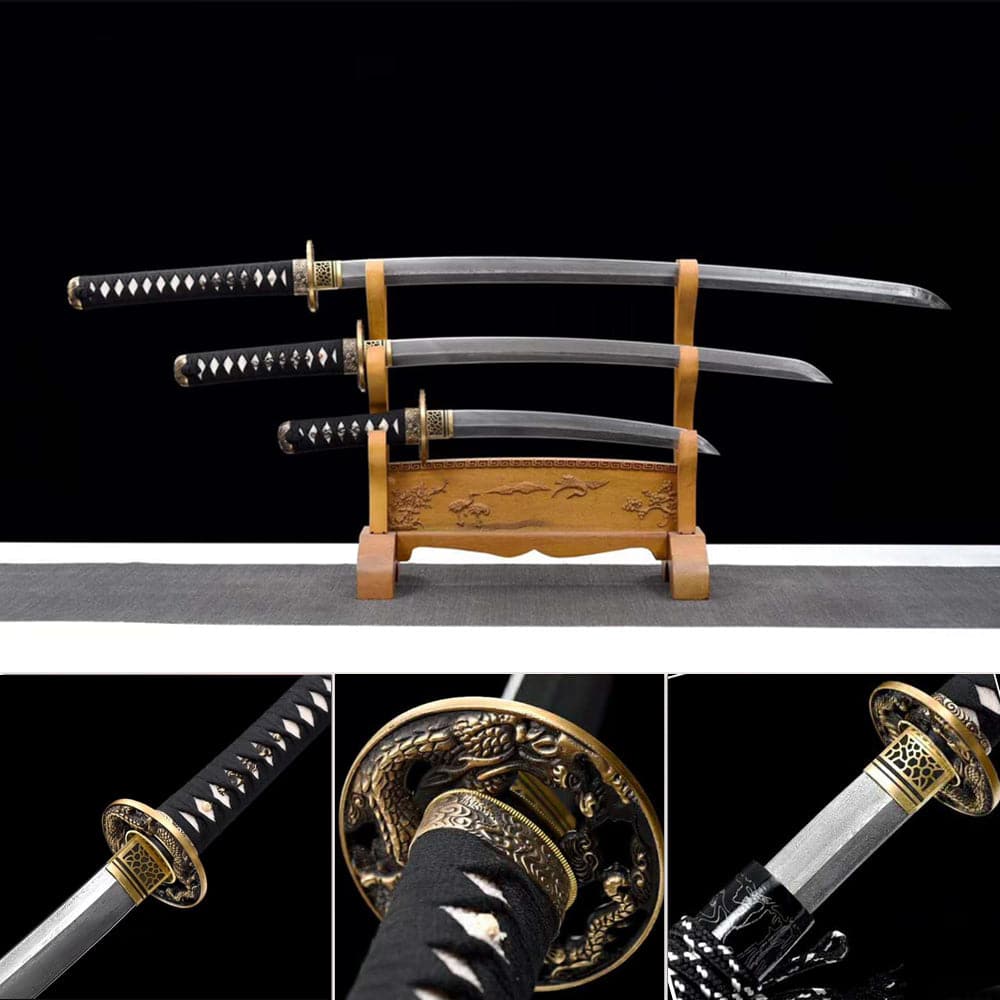 Hand Forged Japanese Samurai Katana Aurora High-performance Pattern Steel - Tophatter Daily Deals