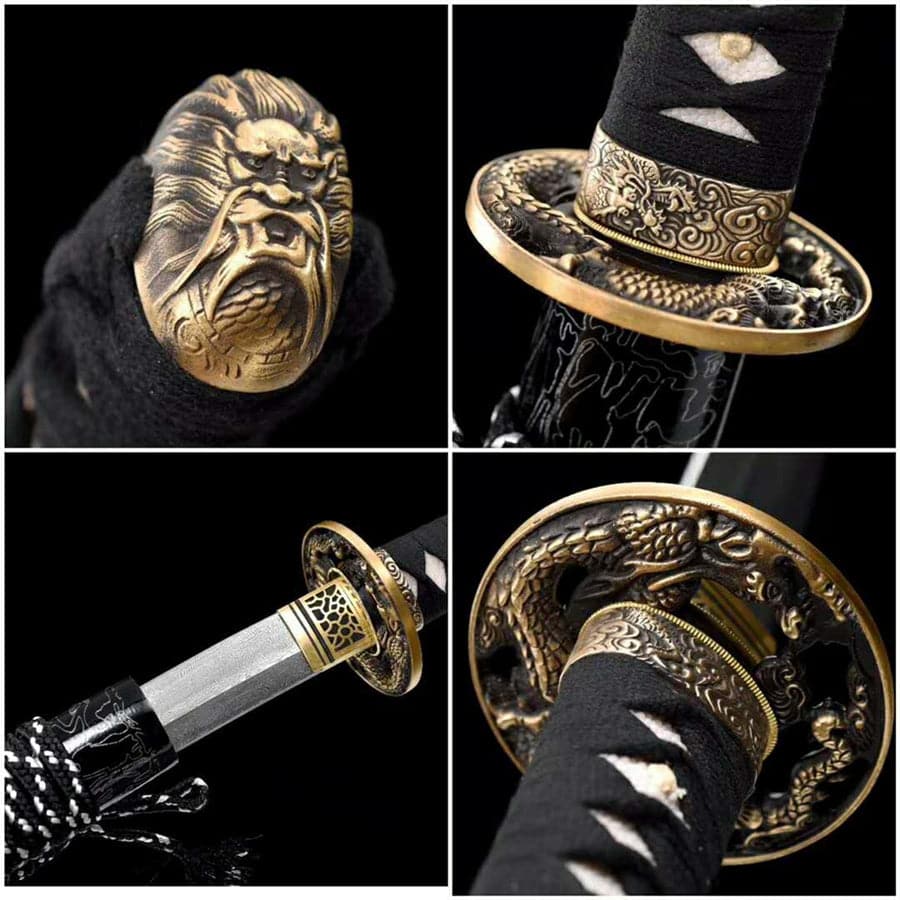 Hand Forged Japanese Samurai Katana Aurora High-performance Pattern Steel - Tophatter Daily Deals