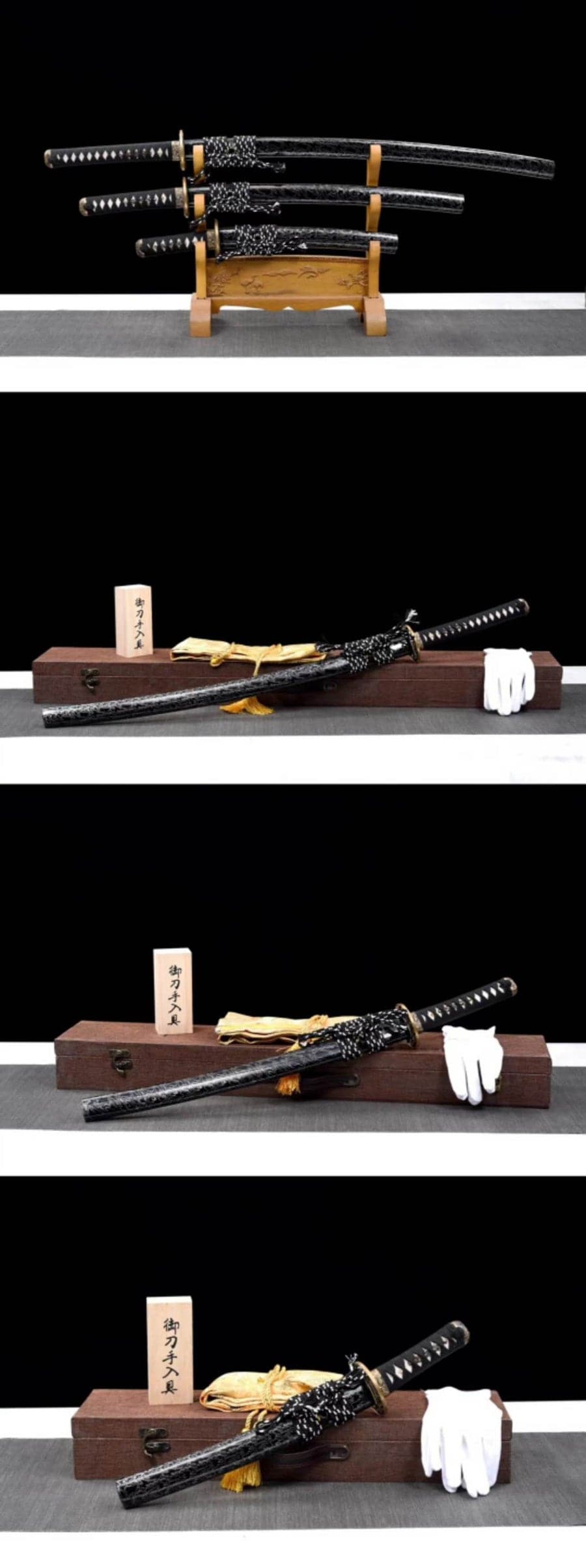 Hand Forged Japanese Samurai Katana Aurora High-performance Pattern Steel - Tophatter Daily Deals