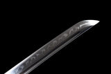 Hand Forged Japanese Samurai Katana Auspicious Clouds &Beasts T10 Turns the soil to burn blade - Tophatter Daily Deals