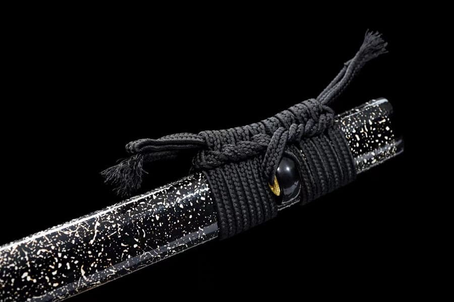 Hand Forged Japanese Samurai Katana Auspicious Clouds &Beasts T10 Turns the soil to burn blade - Tophatter Daily Deals