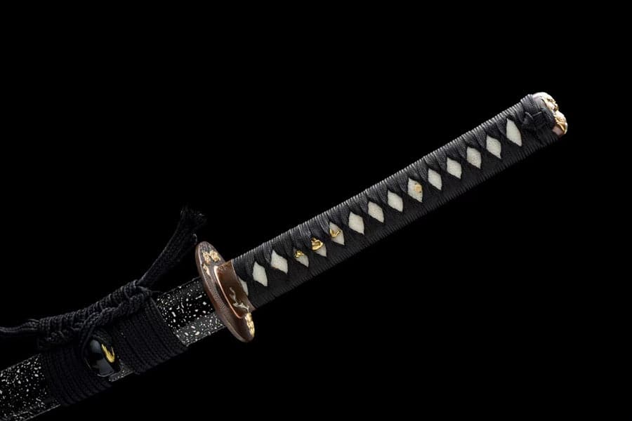 Hand Forged Japanese Samurai Katana Auspicious Clouds &Beasts T10 Turns the soil to burn blade - Tophatter Daily Deals