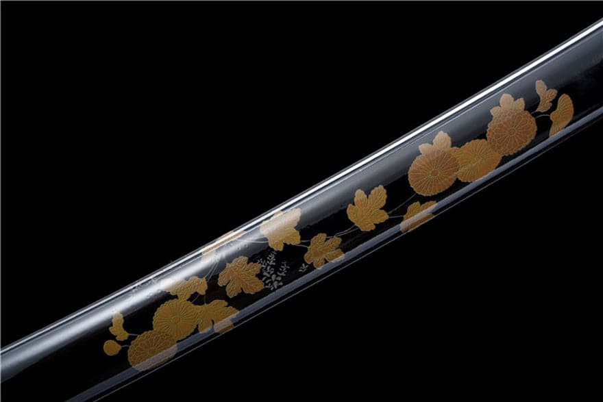 Hand Forged Japanese Samurai Katana Bitter Cold Fragrance Pattern Steel Blue Blade - Tophatter Daily Deals