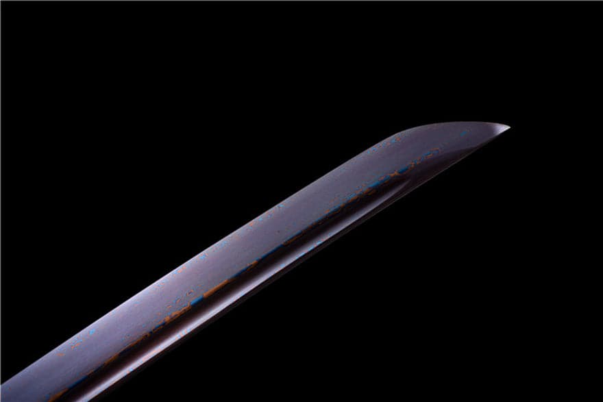 Hand Forged Japanese Samurai Katana Bitter Cold Fragrance Pattern Steel Blue Blade - Tophatter Daily Deals