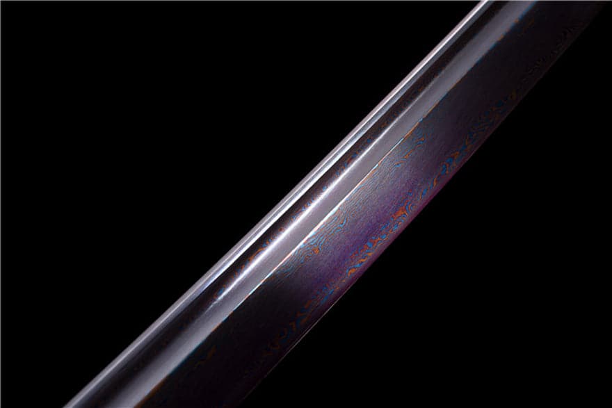 Hand Forged Japanese Samurai Katana Bitter Cold Fragrance Pattern Steel Blue Blade - Tophatter Daily Deals