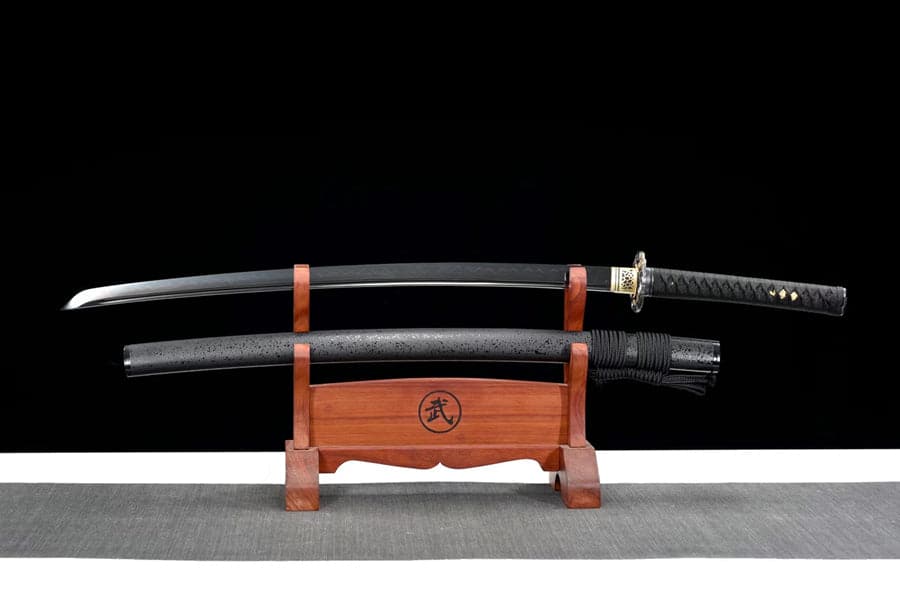 Hand Forged Japanese Samurai Katana Blackwing T10 Carbon steel Full Tang - Tophatter Daily Deals