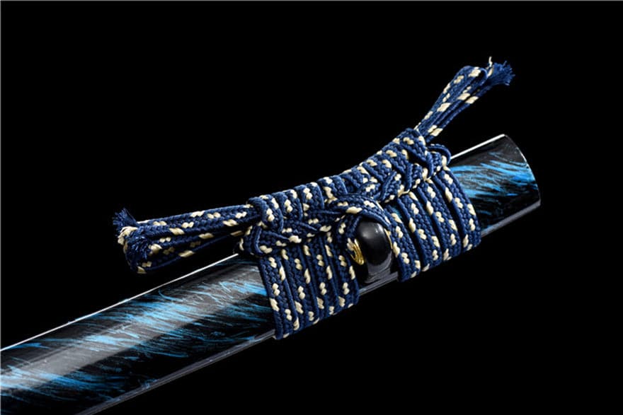 Hand Forged Japanese Samurai Katana Buddha 9260 Spring Steel Bend 90 degrees without deformation - Tophatter Daily Deals