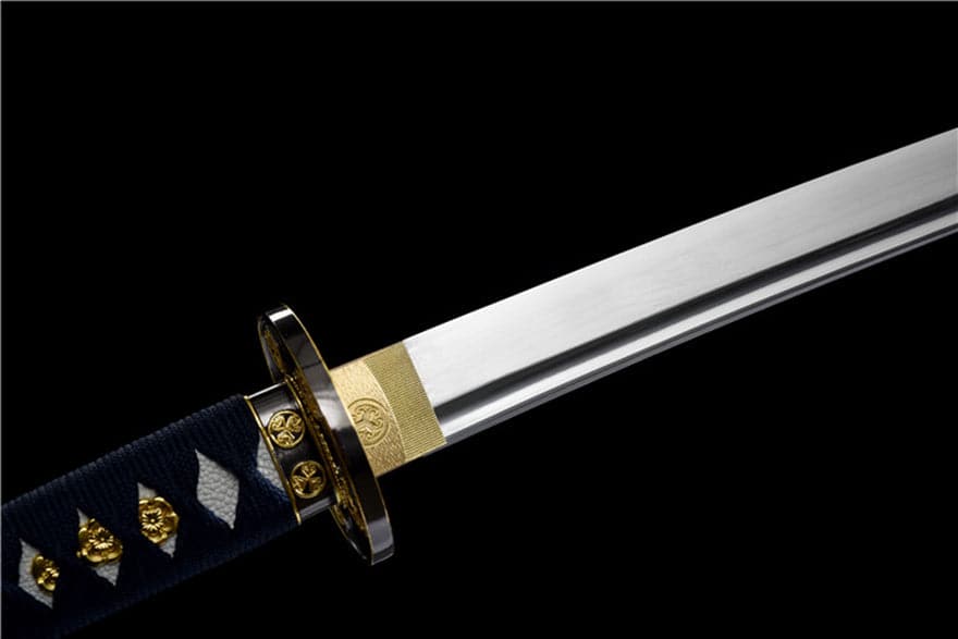Hand Forged Japanese Samurai Katana Buddha 9260 Spring Steel Bend 90 degrees without deformation - Tophatter Daily Deals