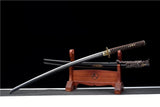 Hand Forged Japanese Samurai Katana Candle Dragon High Manganese Steel Blade blackening process - Tophatter Daily Deals