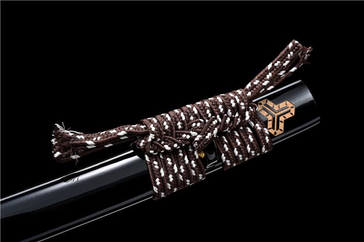 Hand Forged Japanese Samurai Katana Candle Dragon High Manganese Steel Blade blackening process - Tophatter Daily Deals