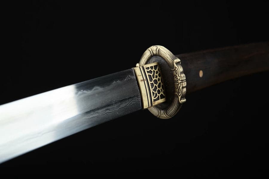 Hand Forged Japanese Samurai Katana Chi Dragon Pattern Steel Fine grinding - Tophatter Daily Deals