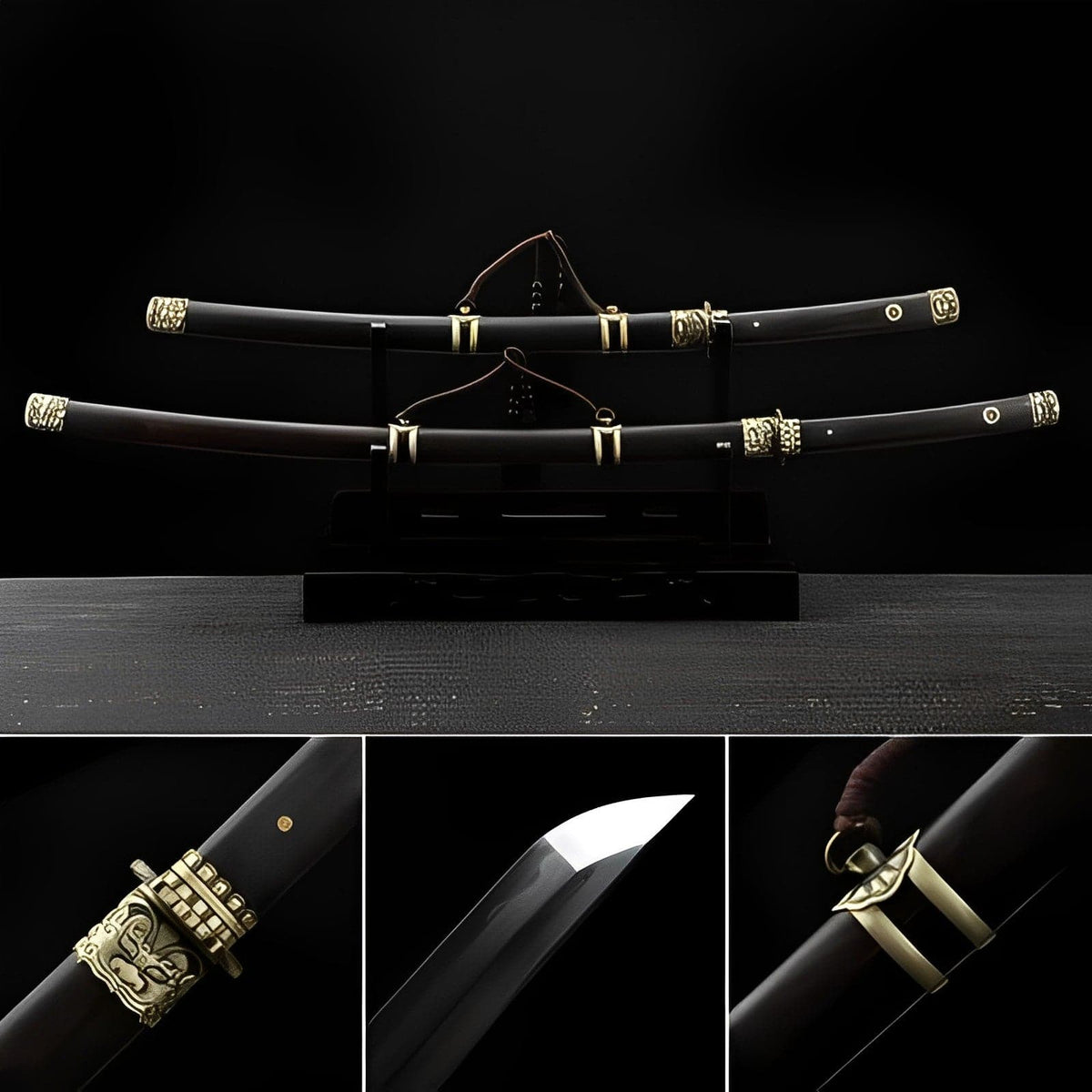 Hand Forged Japanese Samurai Katana Chi Dragon Pattern Steel Fine grinding - Tophatter Daily Deals