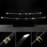 Hand Forged Japanese Samurai Katana Chi Dragon Pattern Steel Fine grinding - Tophatter Daily Deals