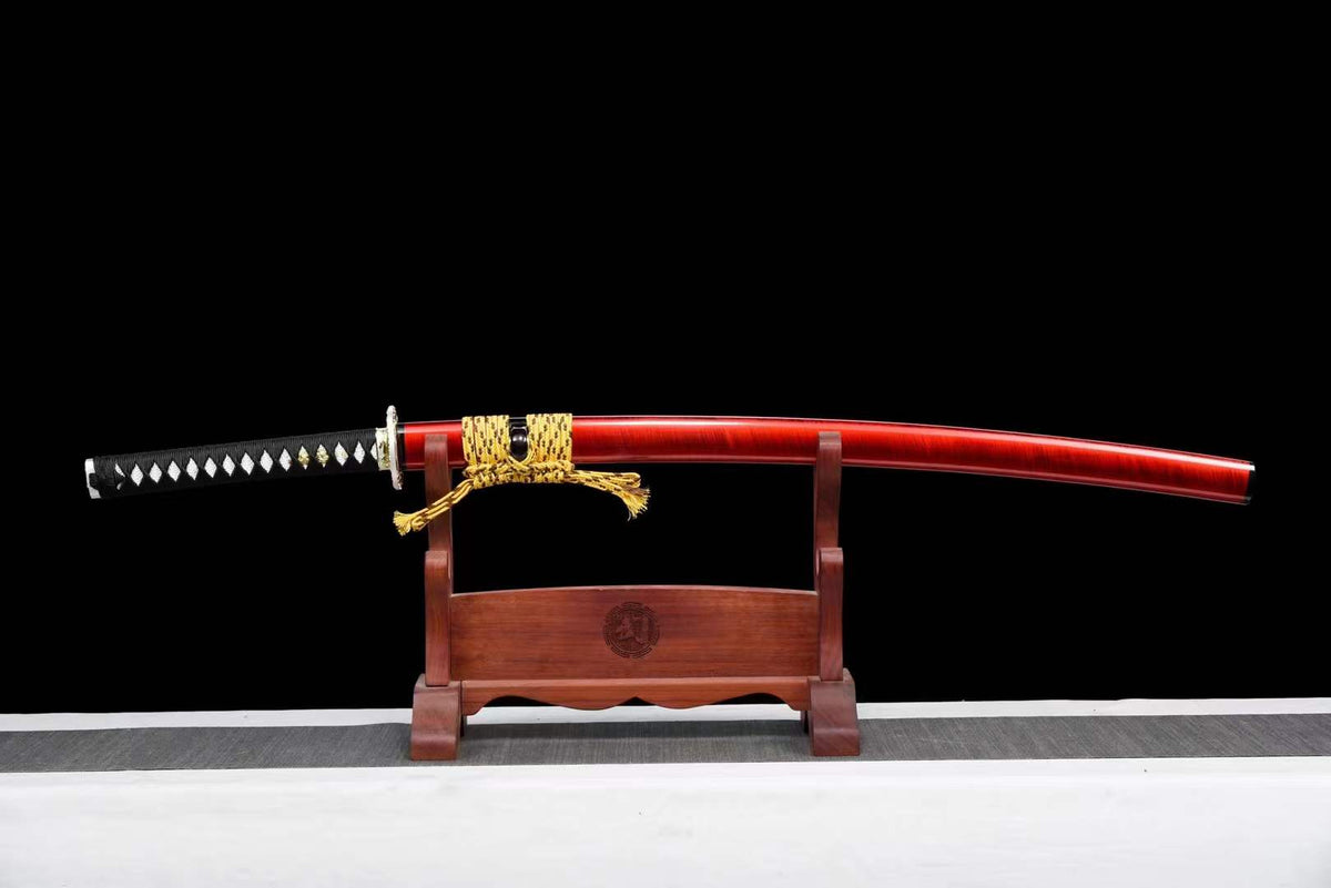 Hand Forged Japanese Samurai Katana Confidante Pattern Steel Hammered Texture - Tophatter Daily Deals